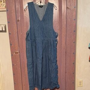 Vintage Denim Sleeveless Dress